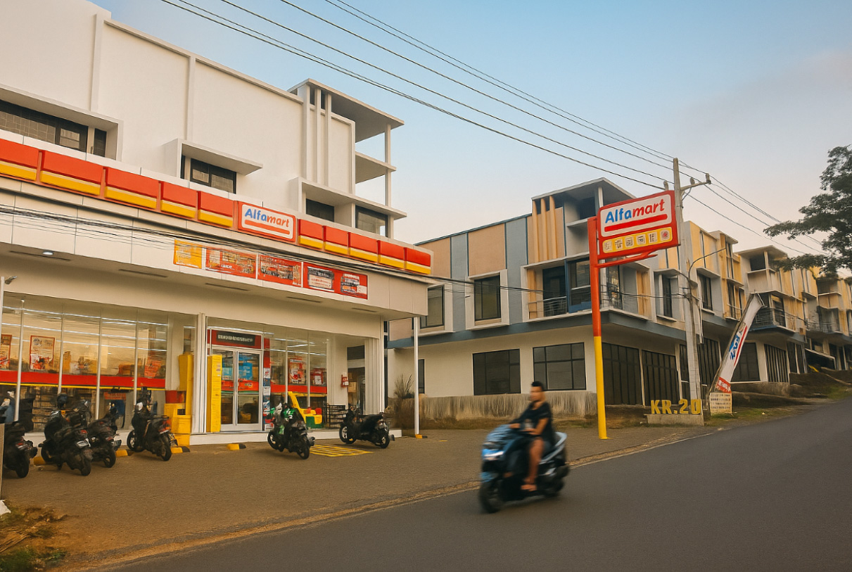 Alfamart Hadir di Ruko KR 20 New City Malang, Warga Kini Punya Dua Pilihan Belanja