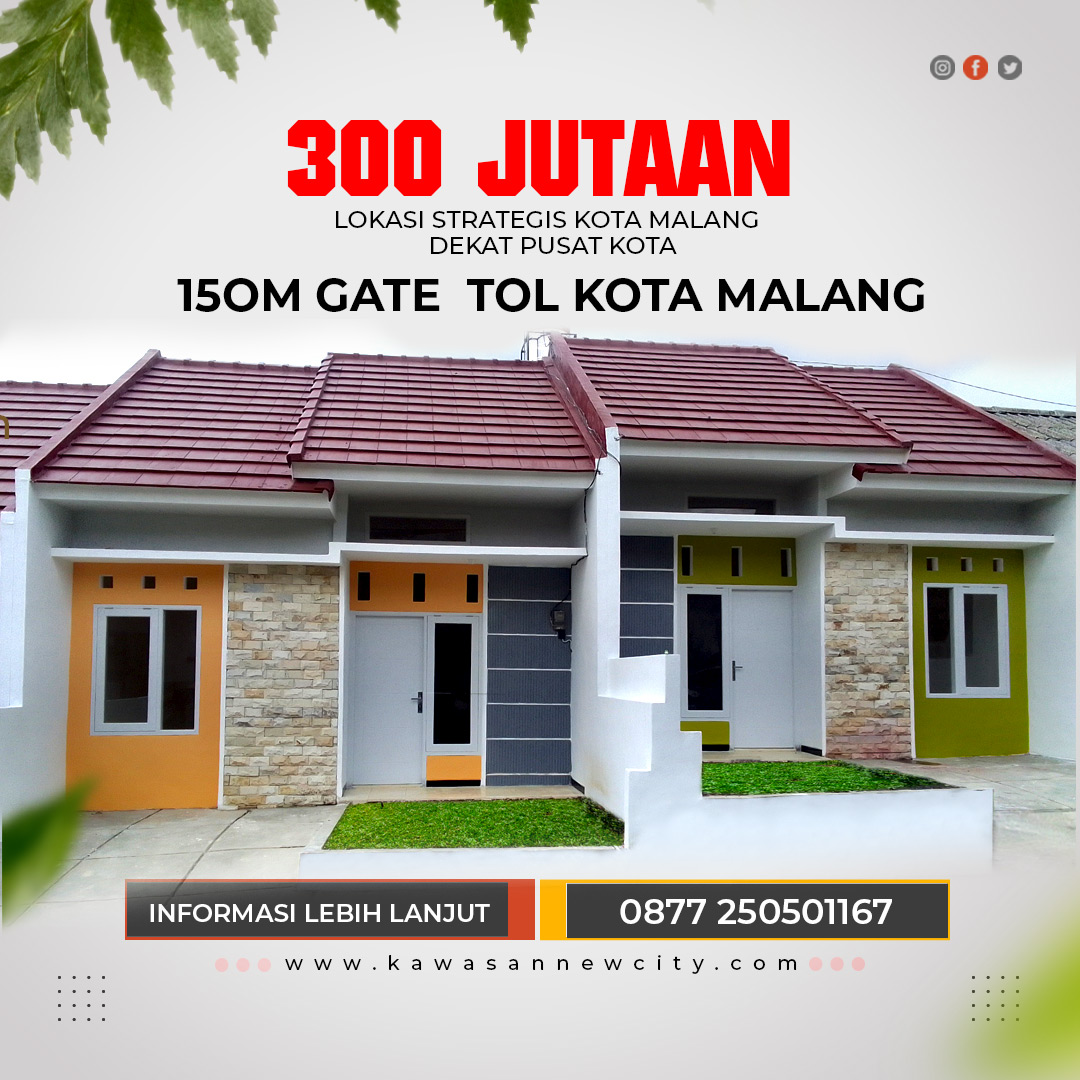 Rumah dijual di Malang 300 Jutaan